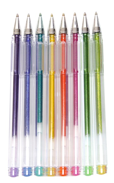 6 stylos à encre gel