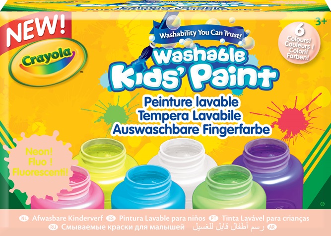 10 pots de peinture lavable Crayola 10 bouteilles de peinture